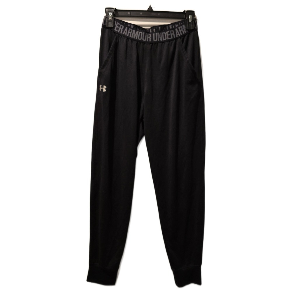 Under Armour HeatGear womens‎ XS Black Loose Fit Joggers Athletic Sweatpant